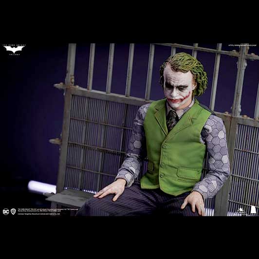 Queen Studios InArt The Dark Knight Joker (Heath Ledger) 1/6 Action Figure Twin Pack Sculpture Hair Ve