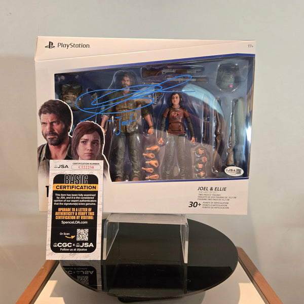 The Last of Us The Shapes Collection Joel & Ellie 6" Action Figure Two-Pack - Signed by Troy Baker With Authentication Certificate