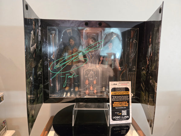 The Last of Us Part II Ultimate Joel and Ellie Action Figure Two-Pack Signed by Troy Baker With Authentication Certificate