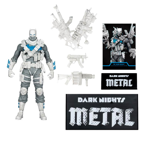 Dark Nights: Metal DC Multiverse The Grim Knight BBTS Exclusive Limited Black & White Accent Edition Figure