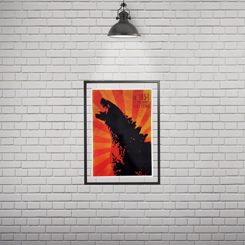 Godzilla in 1954 we awakened Something  Poster