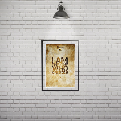 Breaking Bad- I am the One Who Knocks Poster