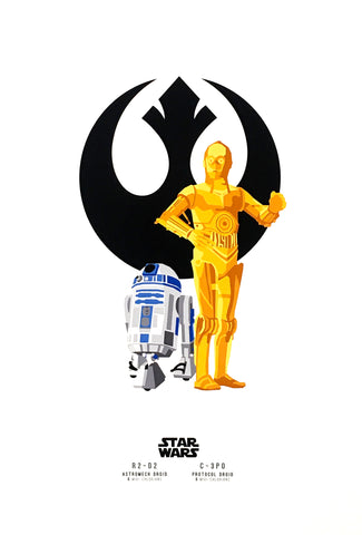 R2-D2 and C-3PO Poster