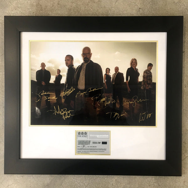 Breaking Bad Cast Autographs - Certified Poster