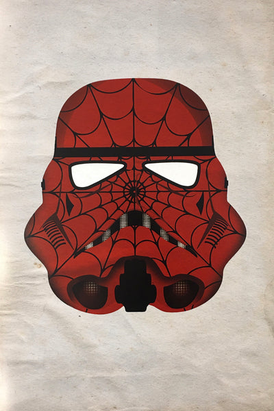 Spiderman x Stormtroper Poster Mesh Up