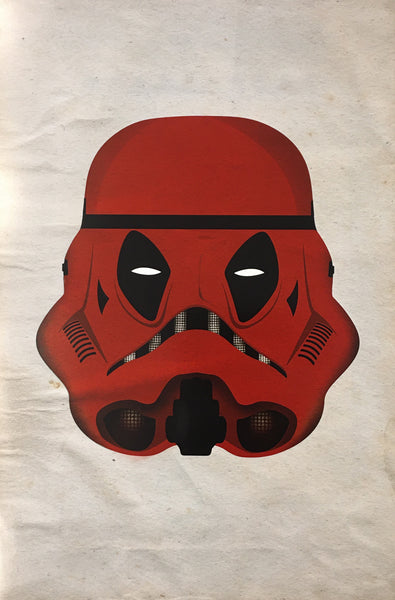 Deadpool x Stormtrooper Mesh Up Poster