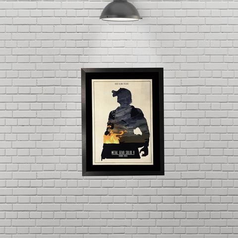Metal Gear Solid "Ground Zeroes" Minimalist Art Poster