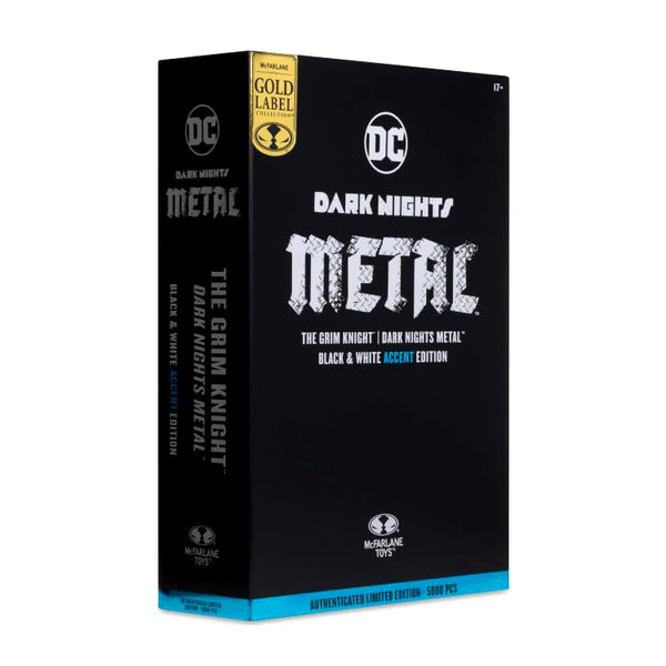 Dark Nights: Metal DC Multiverse The Grim Knight BBTS Exclusive Limited Black & White Accent Edition Figure