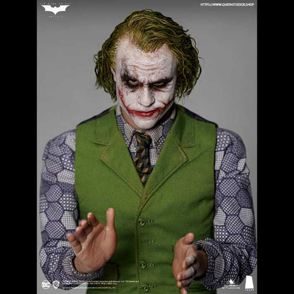 Queen Studios InArt The Dark Knight Joker (Heath Ledger) 1/6 Action Figure Twin Pack Sculpture Hair Ve
