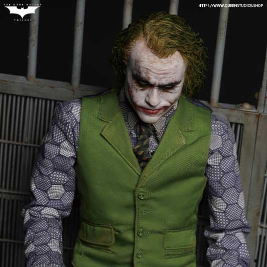 Queen Studios InArt The Dark Knight Joker (Heath Ledger) 1/6 Action Figure Twin Pack Sculpture Hair Ve