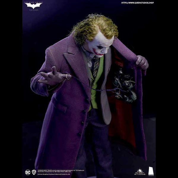 Queen Studios InArt The Dark Knight Joker (Heath Ledger) 1/6 Action Figure Twin Pack Sculpture Hair Ve