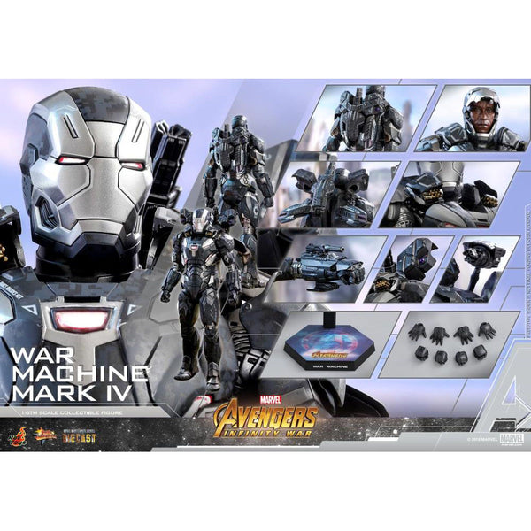 Hot Toys 1/6 Avengers: Infinity War Iron Man War Machine Mark IV Figure