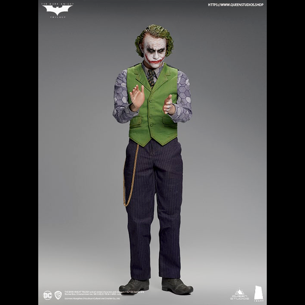Queen Studios InArt The Dark Knight Joker (Heath Ledger) 1/6 Action Figure Twin Pack Sculpture Hair Ve