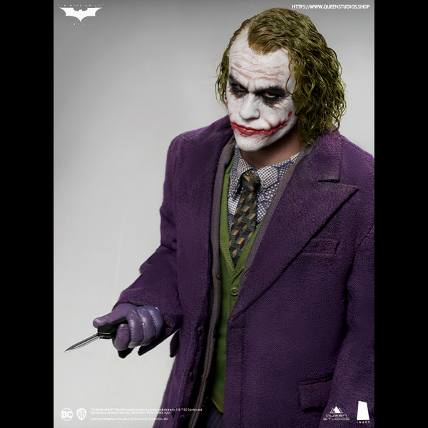 Queen Studios InArt The Dark Knight Joker (Heath Ledger) 1/6 Action Figure Twin Pack Sculpture Hair Ve