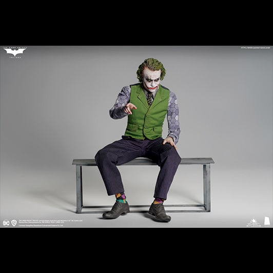 Queen Studios InArt The Dark Knight Joker (Heath Ledger) 1/6 Action Figure Twin Pack Sculpture Hair Ve