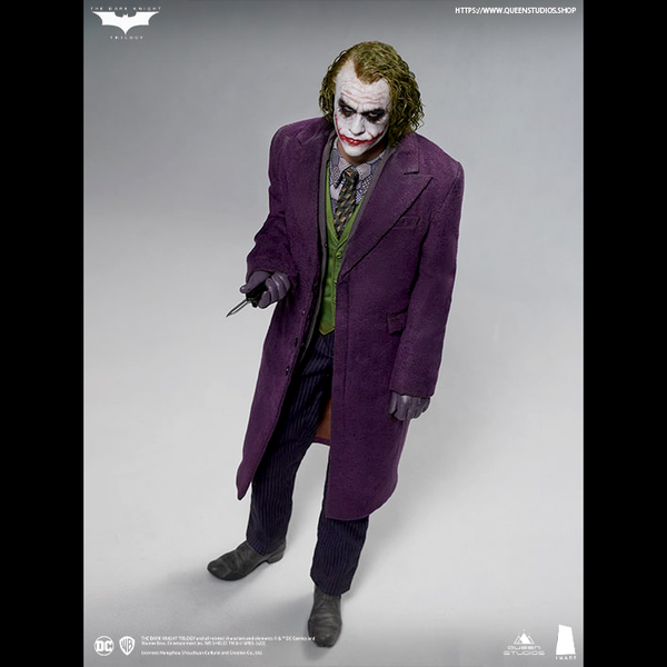 Queen Studios InArt The Dark Knight Joker (Heath Ledger) 1/6 Action Figure Twin Pack Sculpture Hair Ve