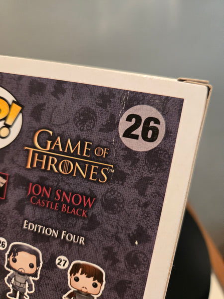 FUNKO POP TV:  Jon Snow Training Ground Figure (Damaged Box )