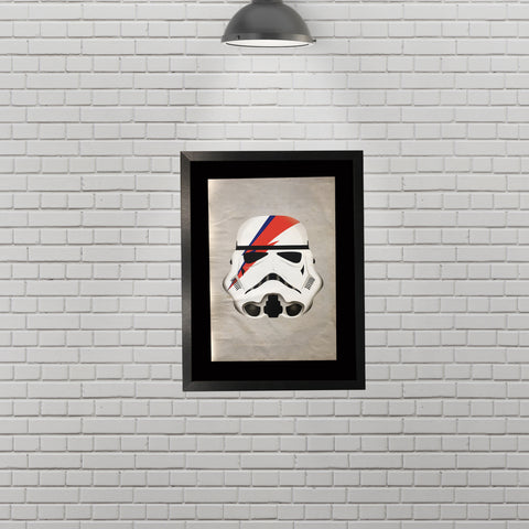 David Bowie x Stormtrooper Mesh Up Poster