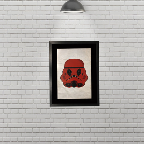 Deadpool x Stormtrooper Mesh Up Poster