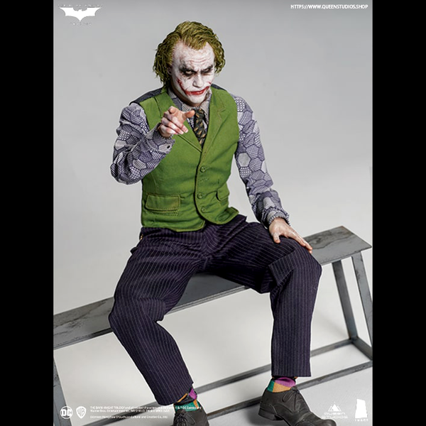 Queen Studios InArt The Dark Knight Joker (Heath Ledger) 1/6 Action Figure Twin Pack Sculpture Hair Ve