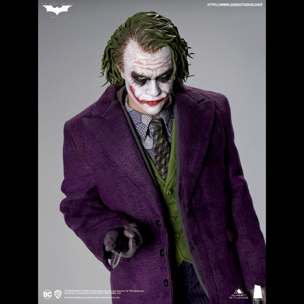Queen Studios InArt The Dark Knight Joker (Heath Ledger) 1/6 Action Figure Twin Pack Sculpture Hair Ve