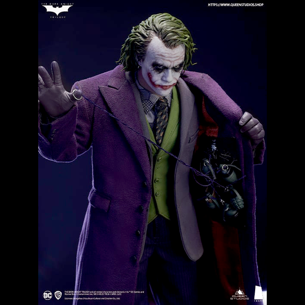 Queen Studios InArt The Dark Knight Joker (Heath Ledger) 1/6 Action Figure Twin Pack Sculpture Hair Ve