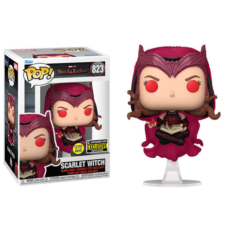 Funko Pop! Marvel: WandaVision - Scarlet Witch Glow-in-the-Dark Entertainment Earth Exclusive