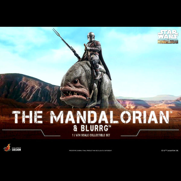 The Mandalorian TMS046 - The Mandalorian and Blurrg 1/6th Scale Collectible Figure Set