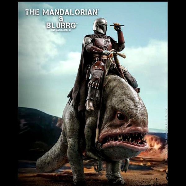 The Mandalorian TMS046 - The Mandalorian and Blurrg 1/6th Scale Collectible Figure Set