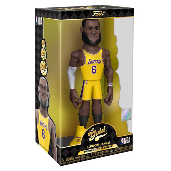 NBA: Lakers Gold LeBron James 12-Inch Premium Vinyl Figure