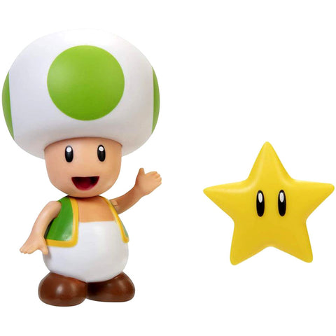 Green Toad figure Super Star - World of Nintendo 4"