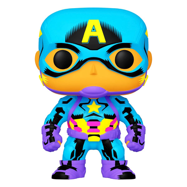 Funko Pop! Blacklight Captain America Figure