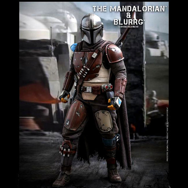 The Mandalorian TMS046 - The Mandalorian and Blurrg 1/6th Scale Collectible Figure Set