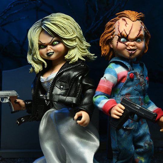 Bride of Chucky Chucky and Tiffany Clothed Figure Two-Pack