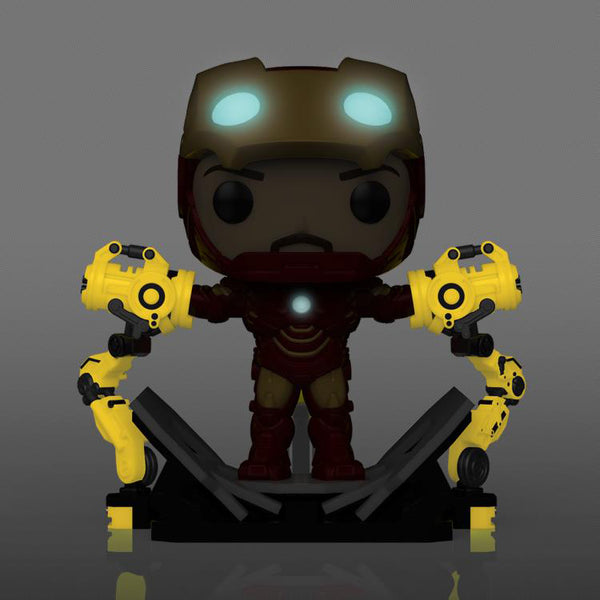Funko Pop! Deluxe: Iron Man 2 - Iron Man with Gantry PX Previews Exclusive