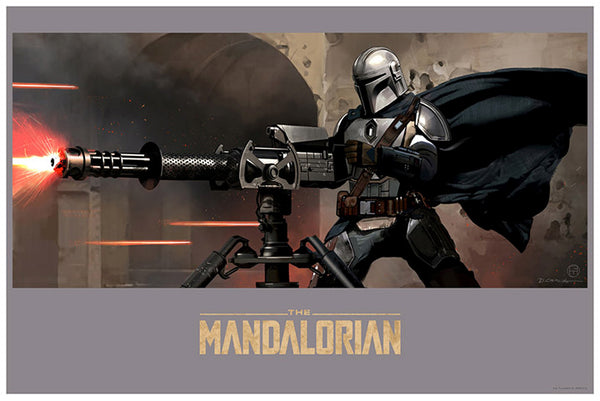 The Mandalorian Fire Limited Edition Lithograph Poster