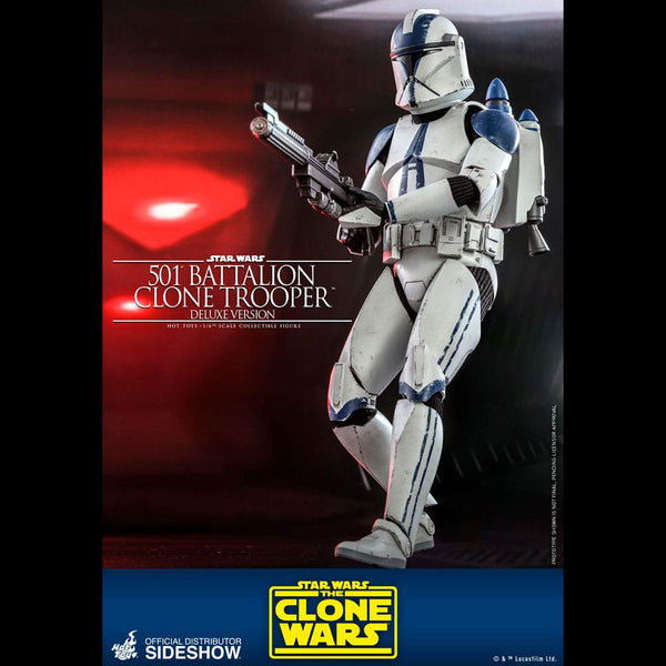 501st Battalion Clone Trooper (Deluxe) Sixth Scale Figure by Hot Toys ( Opened item )