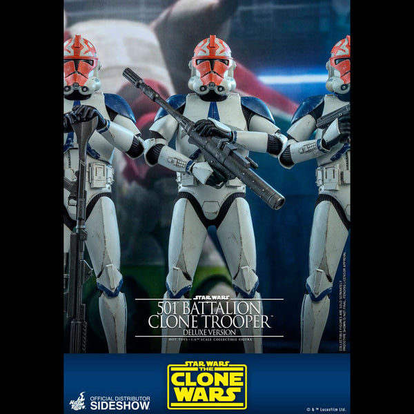 501st Battalion Clone Trooper (Deluxe) Sixth Scale Figure by Hot Toys ( Opened item )