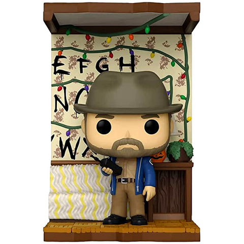 Funko Pop! Deluxe: Stranger Things Build A Scene - Hopper, Amazon Exclusive Figure 4 of 4