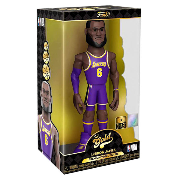 NBA: Lakers Gold LeBron James 12-Inch Premium Vinyl Figure (Chase)