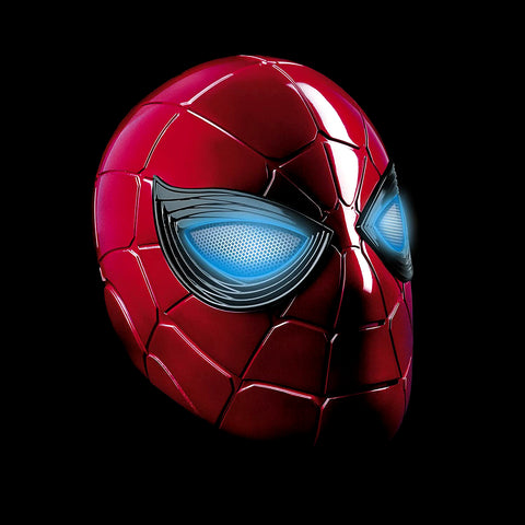 Spider Electronic Helmet with Glowing Eyes, 6 Light Settings and Adjustable Fit