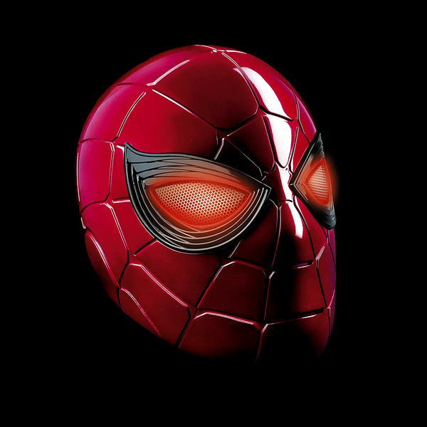 Spider Electronic Helmet with Glowing Eyes, 6 Light Settings and Adjustable Fit