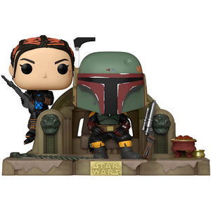 Funko Pop! Moment: Mandalorian - Boba Fett & Fennec Shand  on Throne