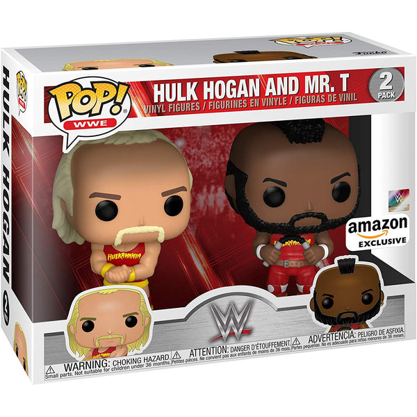 Funko Pop! WWE - Hulk Hogan & Mr. T, Hulkamania 2 Pack, Amazon Exclusive