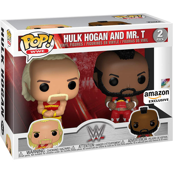 Funko Pop! WWE - Hulk Hogan & Mr. T, Hulkamania 2 Pack, Amazon Exclusive