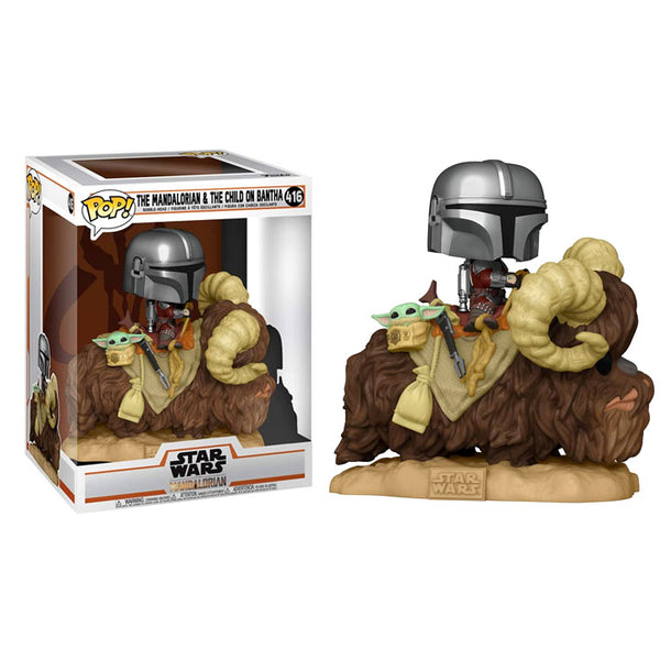 Funko Pop! Deluxe:The Mandalorian & The Child on Bantha