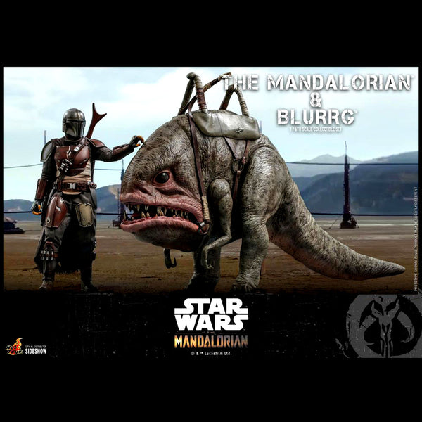 The Mandalorian TMS046 - The Mandalorian and Blurrg 1/6th Scale Collectible Figure Set