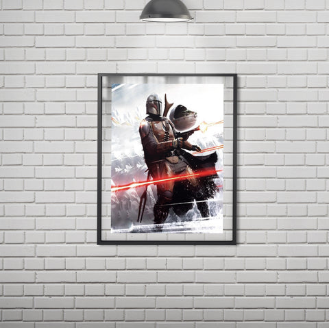 The Mandalorian and the Child - Limited Edition Lithograph Poster