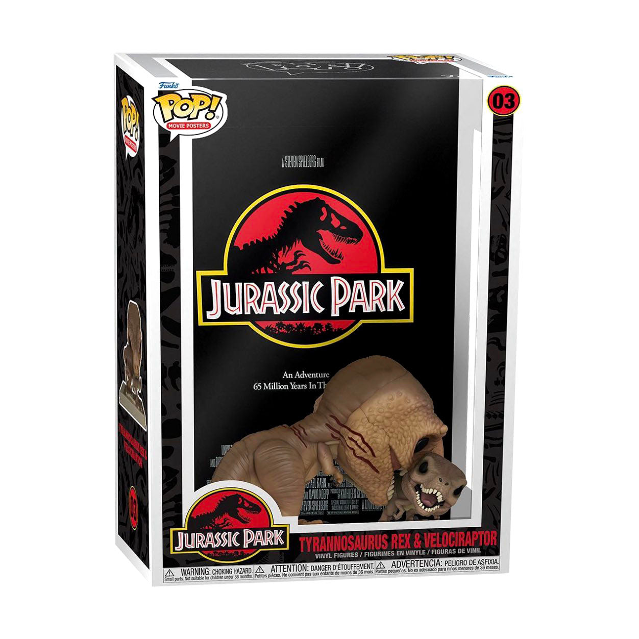 Funko Pop! Jurassic Park Poster Tyrannosaurus Rex & Velociraptor #03