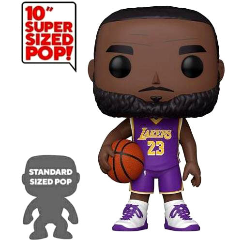 Funko Pop! NBA: LA Lakers - 10" Super Sized LeBron James (Purple Jersey)